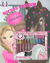 Horses passion Sticker miniset colorear