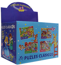 Estuche Puzles clÃ¡sicos de 40 piezas con 24 ejemp