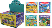 Estuche Puzle de animales de 54 piezas con 24 ejemplares surtido