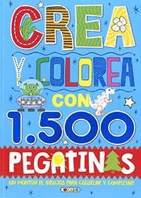 Crea y colorea con 1500 pegatinas