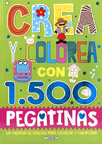 Crea y colorea con 1500 pegatinas