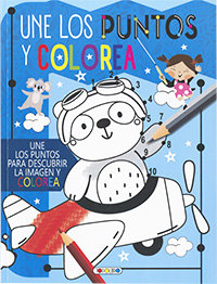 Une los puntos y colorea