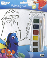 Set de colorear con acuarelas. Buscando a Dory