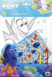 Set colorear con pegatinas. Buscando a Dory