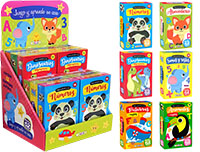 Estuche con 12 barajas de juego y aprendo en casa